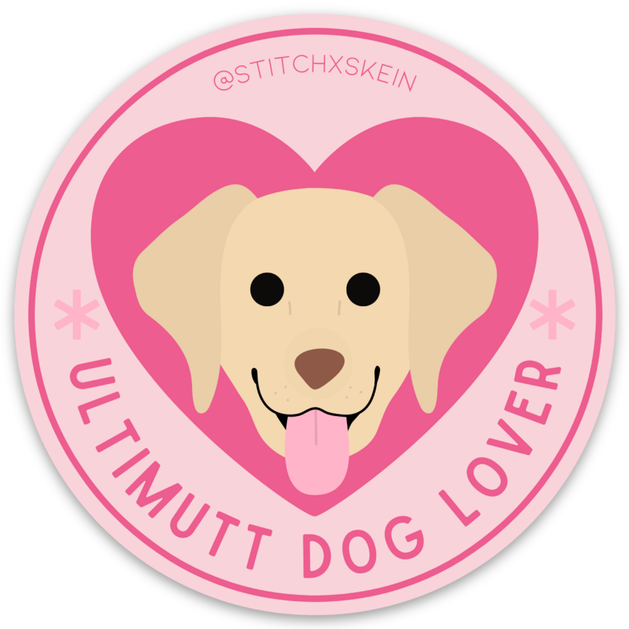 'Ultimutt Dog Lover' sticker ft. RETRIEVER DOG