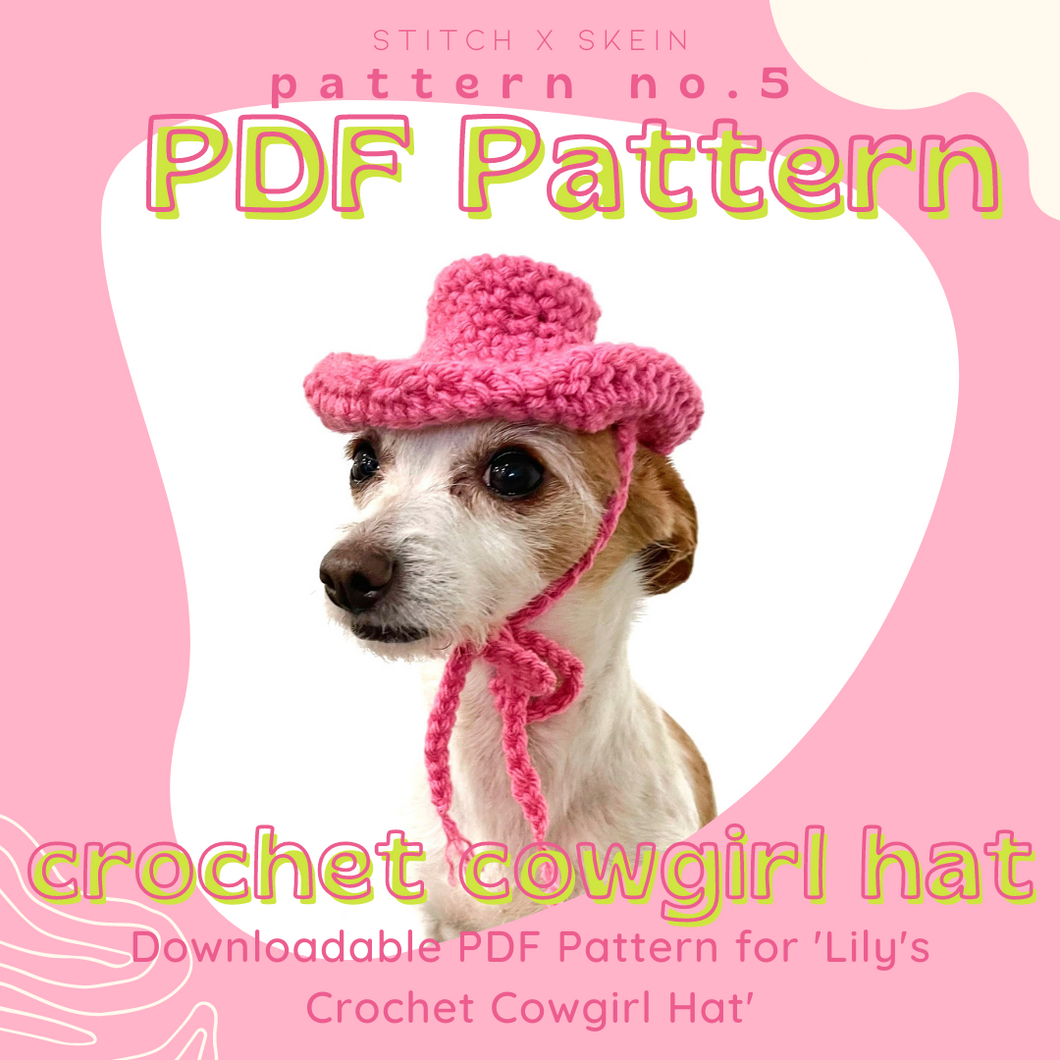 Lily's Cowgirl Hat PDF Pattern